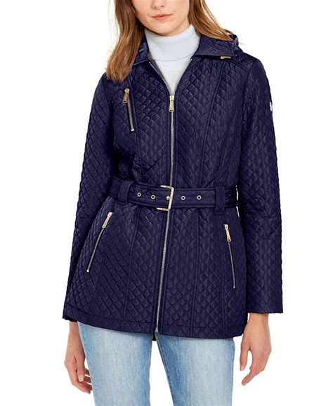 michael kors mid length coat|michael kors ladies padded coats.